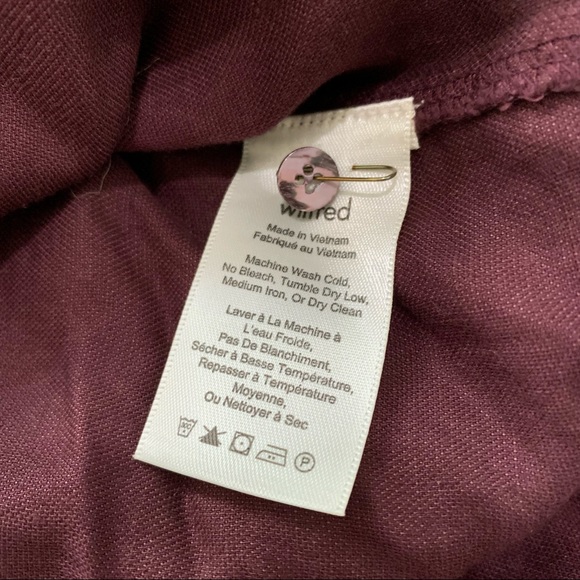 LIKE NEW WILFRED BERTILLION LINEN BLEND BLOUSE - Picture 5 of 8